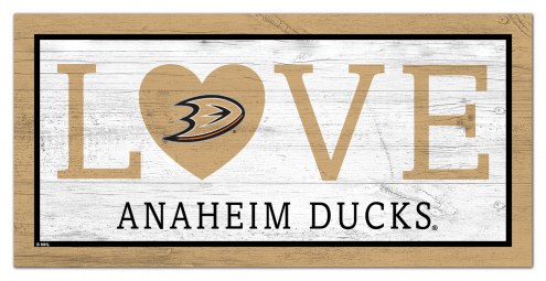 Anaheim Ducks 6&quot; x 12&quot; Love Sign