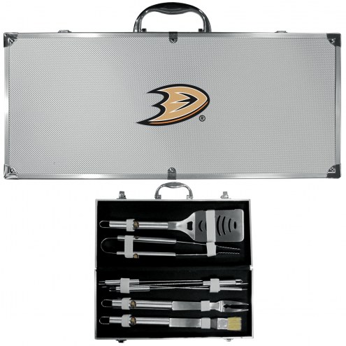 Anaheim Ducks 8 Piece Stainless Steel BBQ Set w/Metal Case