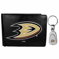 Anaheim Ducks Bi-fold Wallet & Steel Key Chain