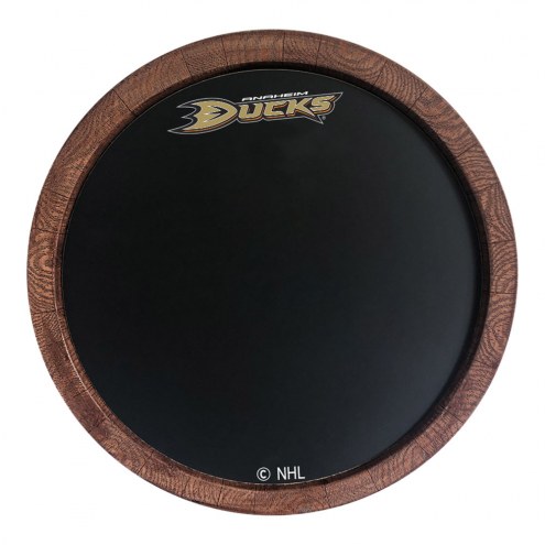 Anaheim Ducks Chalkboard &quot;&quot;Faux&quot;&quot; Barrel Top Sign