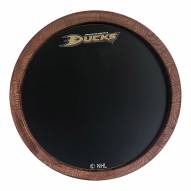 Anaheim Ducks Chalkboard ""Faux"" Barrel Top Sign
