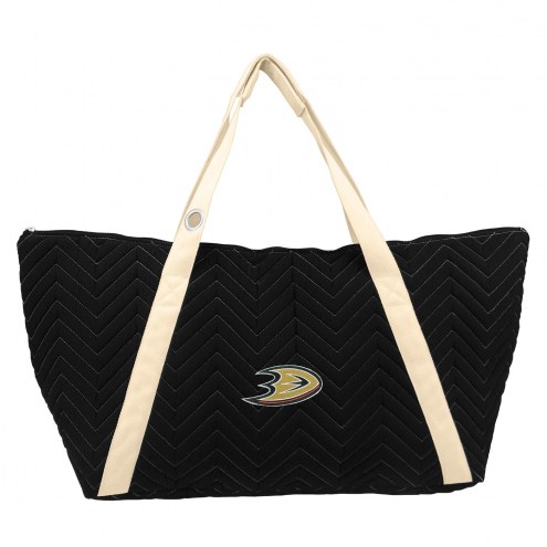 Anaheim Ducks Chevron Stitch Weekender Bag