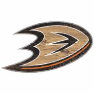 Anaheim Ducks Distressed Logo Cutout Sign