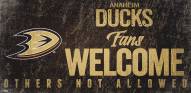 Anaheim Ducks Fans Welcome Sign