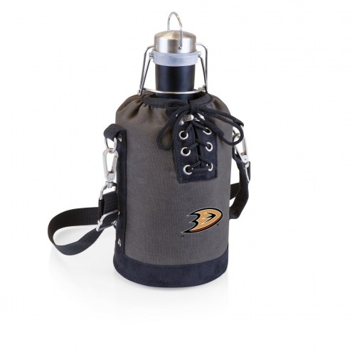 Anaheim Ducks Insulated Growler Tote with 64 oz. Stainless Steel Growler