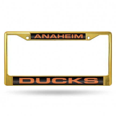 Anaheim Ducks Laser Colored Chrome License Plate Frame