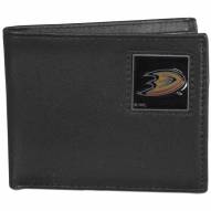 Anaheim Ducks Leather Bi-fold Wallet in Gift Box
