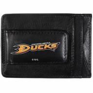 Anaheim Ducks Logo Leather Cash and Cardholder
