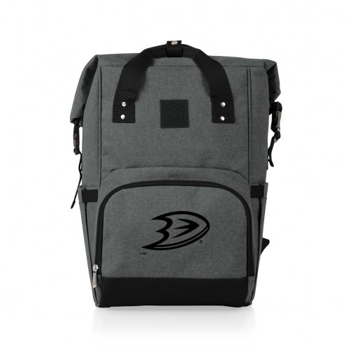 Anaheim Ducks On The Go Roll-Top Cooler Backpack