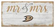 Anaheim Ducks Script Mr. & Mrs. Sign