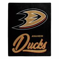 Anaheim Ducks Signature Raschel Throw Blanket