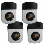 Anaheim Ducks 4 Pack Chip Clip Magnet with Bottle Opener