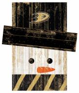 Anaheim Ducks Snowman Head Sign