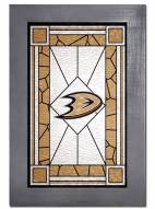 Anaheim Ducks Stained Glass with Frame