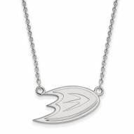 Anaheim Ducks Sterling Silver Small Pendant Necklace