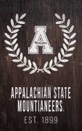 Appalachian State Mountaineers 11" x 19" Laurel Wreath Sign