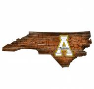 Appalachian State Mountaineers 12" Roadmap State Sign