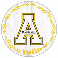 Appalachian State Mountaineers 12" Welcome Circle Sign