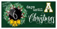 Appalachian State Mountaineers 6" x 12" Chalk Christmas Countdown Sign