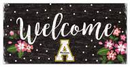 Appalachian State Mountaineers 6" x 12" Floral Welcome Sign