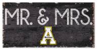 Appalachian State Mountaineers 6" x 12" Mr. & Mrs. Sign