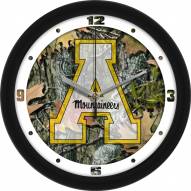 Appalachian State Mountaineers Camo Wall Clock