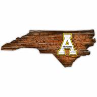 Appalachian State Mountaineers Distressed State with Logo Sign