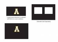 Appalachian State Mountaineers Logo Canopy Sidewall Panel (Attaches to Window Sidewall)