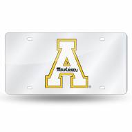 Appalachian State Mountaineers Silver Laser Cut License Plate