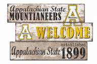 Appalachian State Mountaineers Welcome 3 Plank Sign