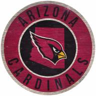 Arizona Cardinals 12" Circle with State Sign