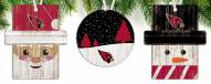 Arizona Cardinals 3-Pack Christmas Ornament Set