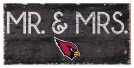 Arizona Cardinals 6" x 12" Mr. & Mrs. Sign