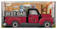 Arizona Cardinals Best Dad Truck 6" x 12" Sign
