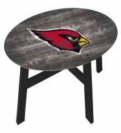 Arizona Cardinals Distressed Wood Side Table