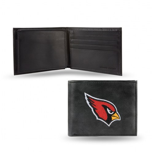 Arizona Cardinals Embroidered Leather Billfold Wallet