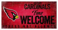 Arizona Cardinals Fans Welcome Sign