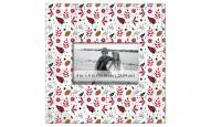 Arizona Cardinals Floral Pattern 10" x 10" Picture Frame