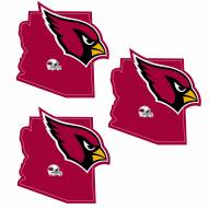 Arizona Cardinals Home State Decal - 3 Pack