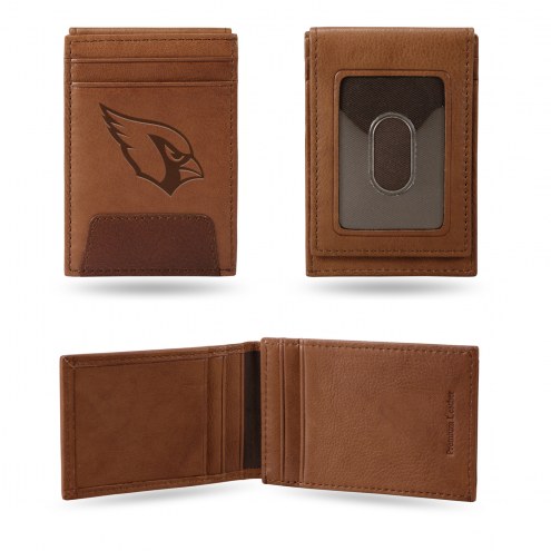 Arizona Cardinals Premium Leather Front Pocket Wallet