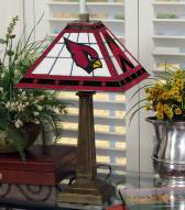 Arizona Cardinals Stained Glass Mission Table Lamp