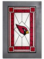 Arizona Cardinals Stained Glass with Frame