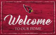 Arizona Cardinals Team Color Welcome Sign