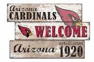 Arizona Cardinals Welcome 3 Plank Sign