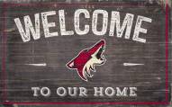 Arizona Coyotes 11" x 19" Welcome to Our Home Sign