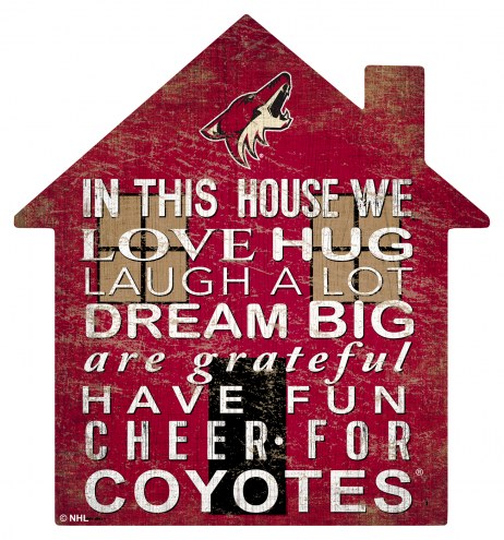 Arizona Coyotes 12&quot; House Sign