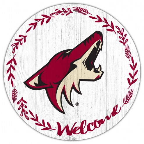 Arizona Coyotes 12&quot; Welcome Circle Sign