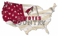 Arizona Coyotes 15" USA Flag Cutout Sign