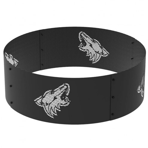 Arizona Coyotes 36&quot; Round Steel Fire Ring