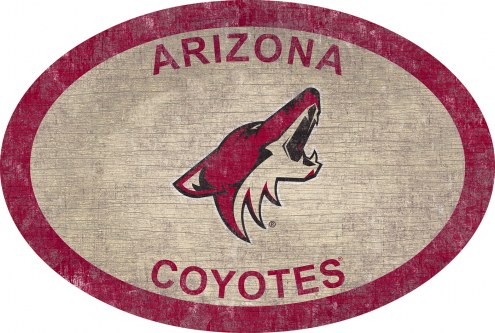 Arizona Coyotes 46&quot; Team Color Oval Sign